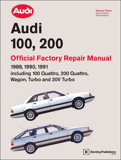 Audi
100, 200: 1989-1991
Official Factory Repair Manual volume 3 front cover
