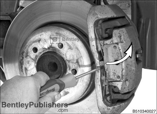 Detailed brake pad and rotor service.