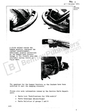 Volkswagen Beetle (Type I) bumper reinforcement