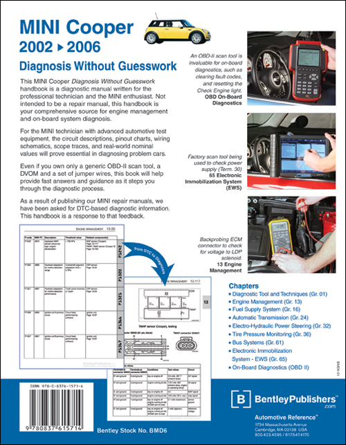 MINI Cooper - Diagnosis Without Guesswork: 2002-2006 back cover